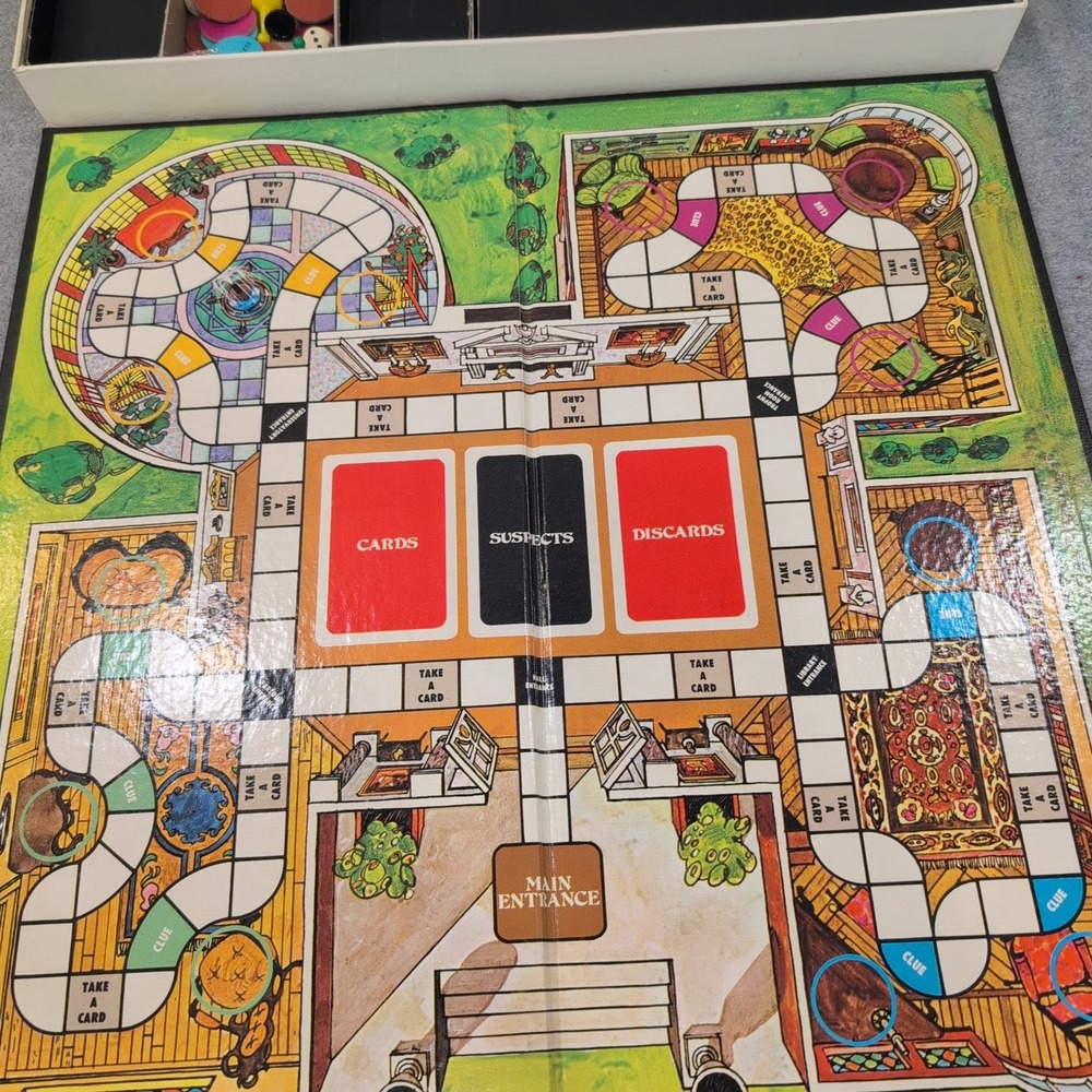 Whodunit Mystery Detective Board Game Selchow & Righter Vintage 1972 1970s - Picture 3 of 6